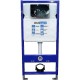 Комплект унитаза AQUAme AQM2004 с инсталляцией WellWant Standart 50 WWISI1110B с сиденьем Микролифт и клавишей смыва Хром глянцевый