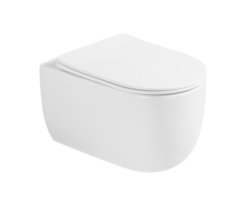Унитаз Abber Bequem AC1104TMW подвесной цвет Белый матовый с сиденьем Микролифт
