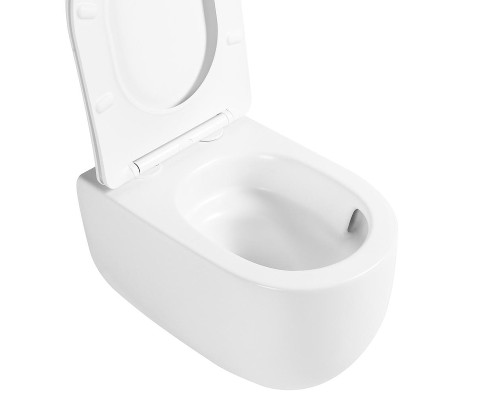 Унитаз Abber Bequem AC1104TMW подвесной цвет Белый матовый с сиденьем Микролифт