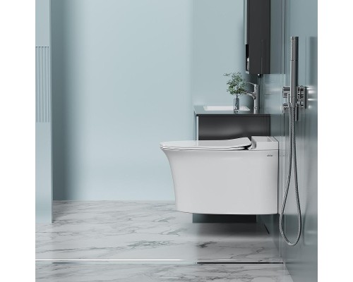 Унитаз Abber Bequem AC1124P подвесной цвет Белый с сиденьем Микролифт