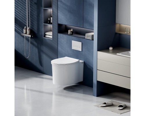 Унитаз Abber Bequem AC1127 подвесной цвет Белый с сиденьем Микролифт