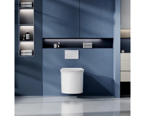 Унитаз Abber Bequem AC1127 подвесной цвет Белый с сиденьем Микролифт