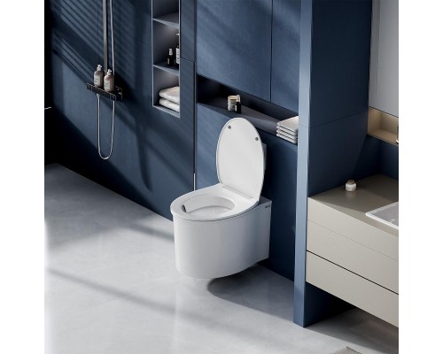 Унитаз Abber Bequem AC1127 подвесной цвет Белый с сиденьем Микролифт