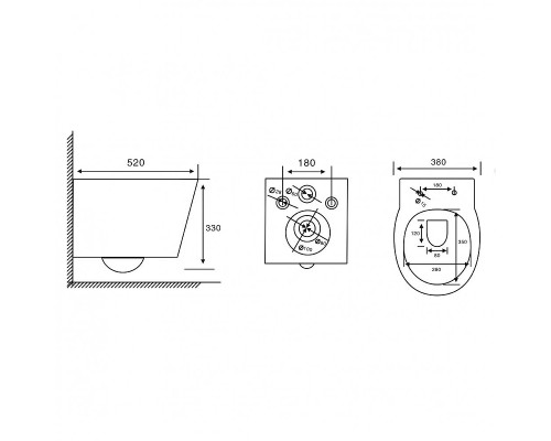 Унитаз Abber Bequem AC1127 подвесной цвет Белый с сиденьем Микролифт
