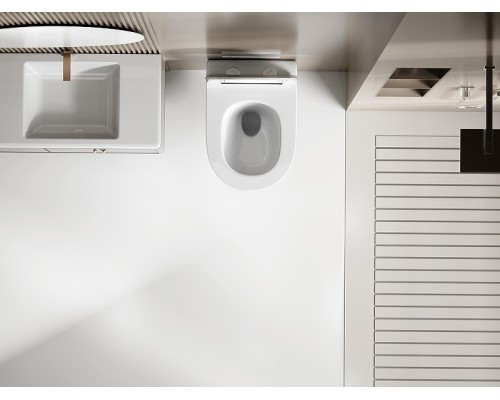 Унитаз Abber Bequem AC1130 подвесной цвет Белый с сиденьем Микролифт