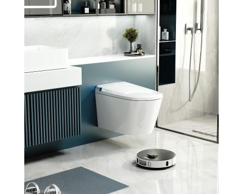 Комплект унитаза биде с инсталляцией Abber Bequem AC1119S-AC0101P2 цвет Белый с сиденьем Микролифт