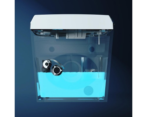 Комплект унитаза биде с инсталляцией Abber Bequem AC1119S-AC0101P2 цвет Белый с сиденьем Микролифт