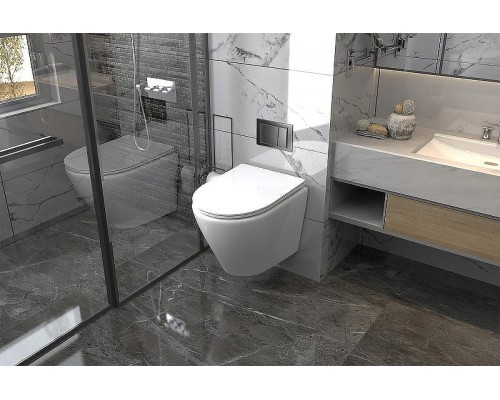 Унитаз Abber Bequem AC1102 подвесной с сиденьем Микролифт