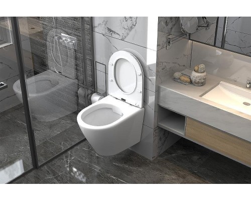 Унитаз Abber Bequem AC1102 подвесной с сиденьем Микролифт