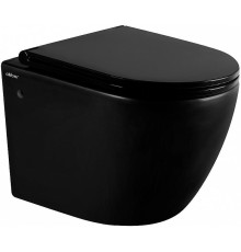 Унитаз Abber Bequem AC1103MB подвесной Черный матовый с сиденьем Микролифт