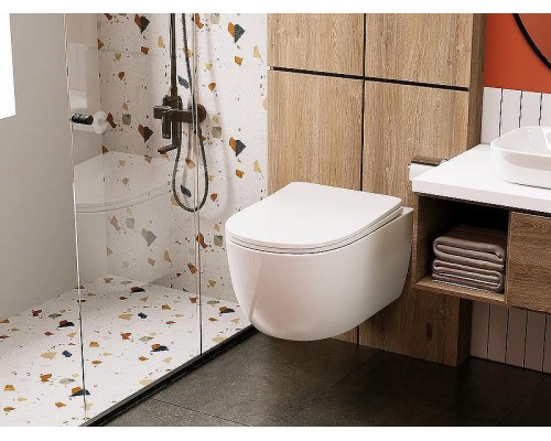 Унитаз Abber Bequem AC1104 подвесной с сиденьем Микролифт