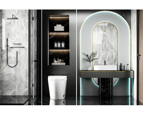 Унитаз биде Abber Bequem AC1116S приставной с сиденьем Микролифт