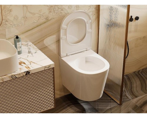Унитаз Abber Bequem AC1102T подвесной с сиденьем Микролифт