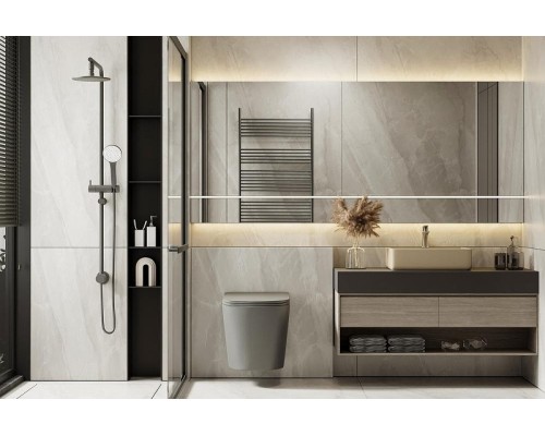 Унитаз Abber Bequem AC1102TMG подвесной цвет Серый матовый с сиденьем Микролифт