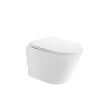 Унитаз Abber Bequem AC1102TMW подвесной цвет Белый матовый с сиденьем Микролифт