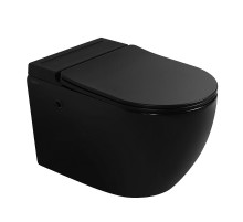 Унитаз Abber Bequem AC1108PMB подвесной цвет Черный матовый с сиденьем Микролифт