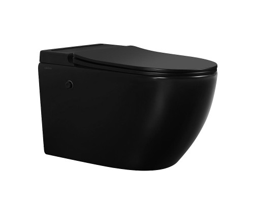 Унитаз Abber Bequem AC1108PMB подвесной цвет Черный матовый с сиденьем Микролифт