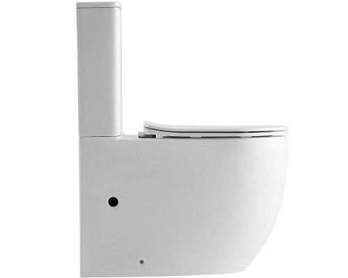 Унитаз компакт Abber Bequem AC1110T цвет Белый с сиденьем Микролифт