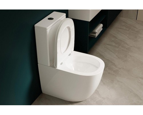 Унитаз компакт Abber Bequem AC1110T цвет Белый с сиденьем Микролифт