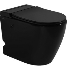 Унитаз Abber Bequem AC1115PMB приставной Черный матовый с сиденьем Микролифт