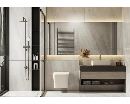 Унитаз Abber Rechteck AC1201MBE подвесной цвет Светло-бежевый матовый с сиденьем Микролифт