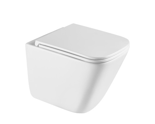 Унитаз Abber Rechteck AC1219TC подвесной цвет Белый с сиденьем Микролифт