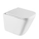 Унитаз Abber Rechteck AC1219TC подвесной цвет Белый с сиденьем Микролифт