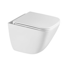 Унитаз Abber Rechteck AC1220TC подвесной цвет Белый с сиденьем Микролифт