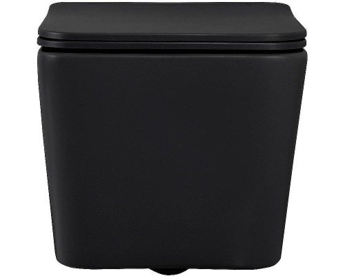 Унитаз Abber Rechteck AC1201MB подвесной Черный матовый с сиденьем Микролифт