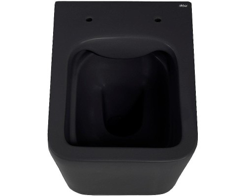 Унитаз Abber Rechteck AC1201MB подвесной Черный матовый с сиденьем Микролифт