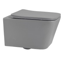 Унитаз Abber Rechteck AC1201MG подвесной Серый матовый с сиденьем Микролифт