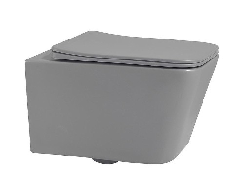 Унитаз Abber Rechteck AC1201MG подвесной Серый матовый с сиденьем Микролифт