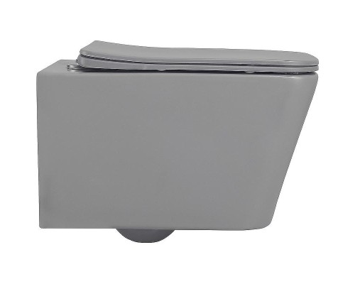 Унитаз Abber Rechteck AC1201MG подвесной Серый матовый с сиденьем Микролифт