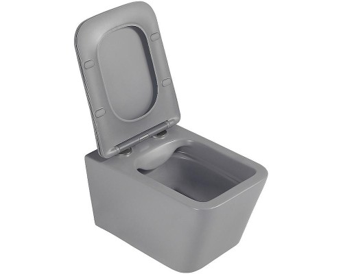 Унитаз Abber Rechteck AC1201MG подвесной Серый матовый с сиденьем Микролифт