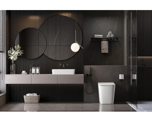 Унитаз Abber Rechteck AC1213P приставной с сиденьем Микролифт