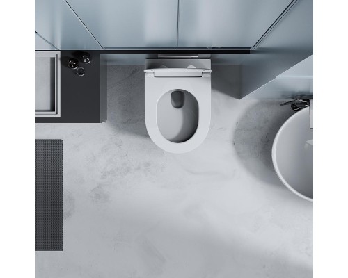 Унитаз Abber Ultra AC1302 подвесной цвет Белый с сиденьем Микролифт