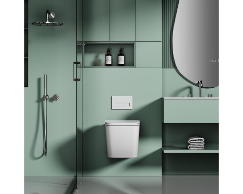 Унитаз Abber Ultra AC1303 подвесной цвет Белый с сиденьем Микролифт