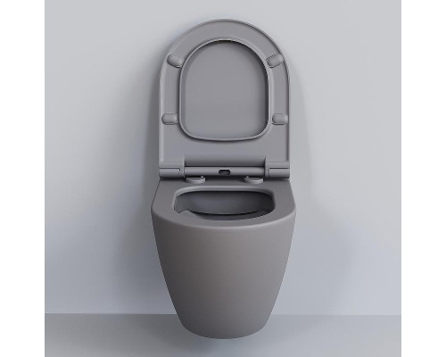 Унитаз Ambassador Queen 113T20301R подвесной Серый матовый без сиденья