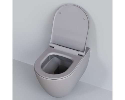 Унитаз Ambassador Queen 113T20301R подвесной Серый матовый без сиденья