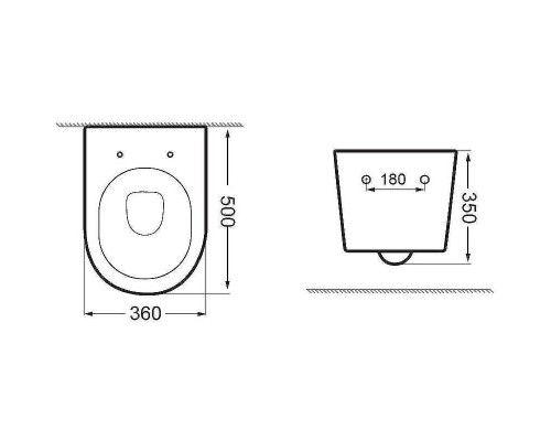 Унитаз Aquanet ZV-2 303978 подвесной с сиденьем Микролифт