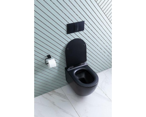 Унитаз Aquanet Cetus-BW Rimless 287008 подвесной с сиденьем Микролифт