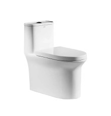 Унитаз моноблок Arrow AB1802H цвет Белый с бачком без сиденья