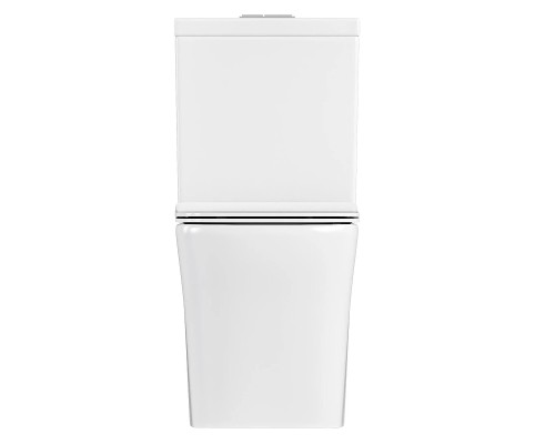 Унитаз компакт Bas Kvadro Rimless УНИ0027 цвет Белый с бачком и сиденьем Микролифт