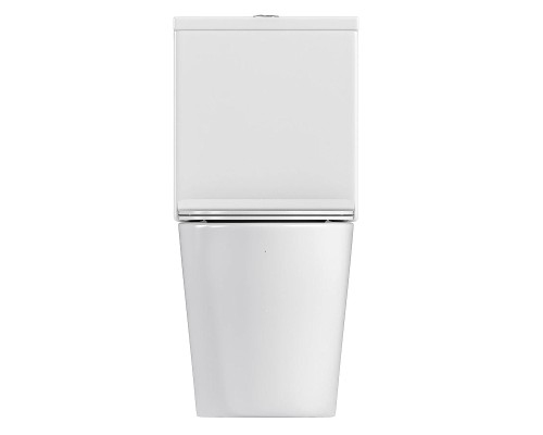 Унитаз компакт Bas Round Rimless УНИ0028 цвет Белый с бачком и сиденьем Микролифт