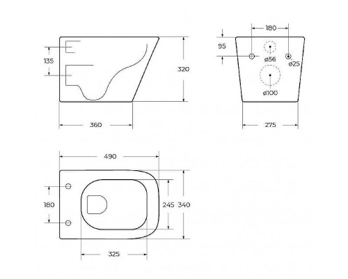 Унитаз BelBagno Ardente-Tor BB520CH-TOR/BB2322SC подвесной с сиденьем Микролифт