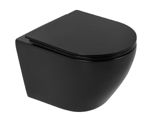 Унитаз BelBagno Colorato BB062CHR-MB подвесной Черный без сиденья