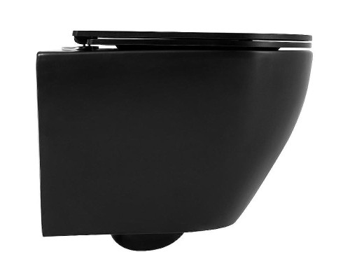 Унитаз BelBagno Colorato BB062CHR-MB подвесной Черный без сиденья