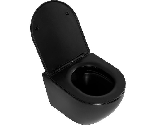 Унитаз BelBagno Colorato BB062CHR-MB подвесной Черный без сиденья