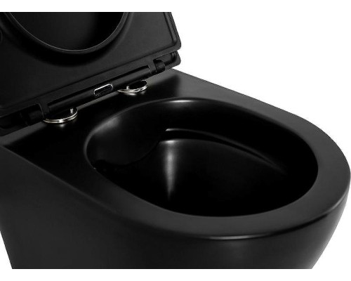 Унитаз BelBagno Colorato BB062CHR-MB подвесной Черный без сиденья