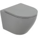 Унитаз BelBagno Colorato BB062CHR-GR/BB062SC-GR подвесной Серый матовый с сиденьем Микролифт